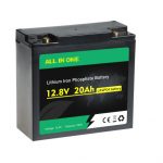 रिचार्जेबल गहिरो चक्र Lifepo4 12V 20AH लिथियम आयन ब्याट्री प्याक OEM