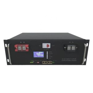 6000 साइकल 48V 100Ah 5Kwh RS48 LiFePo4 सोलार ब्याट्री 5U क्याबिनेट सहित